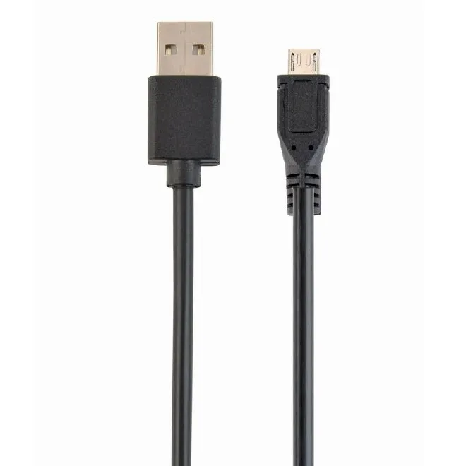 Кабель для зарядки и синхронизации Cablexpert CC-mUSB2D-1M, USB Type-A/micro-USB, 1м, Чёрный