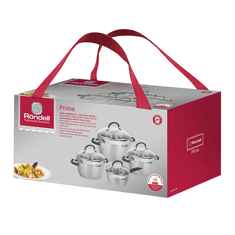 Набор кастрюль Rondell RDS-1291 , Нержавеющая сталь