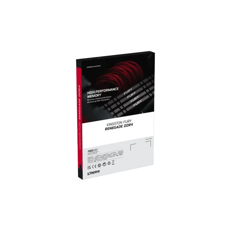 Оперативная память Kingston FURY Renegade, DDR4 SDRAM, 4000 МГц, 8Гб, KF440C19RB/8
