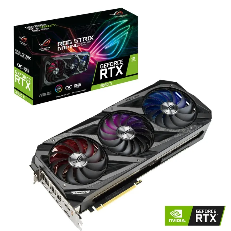 Placă Video ASUS ROG-STRIX-RTX3080TI-O12G-GAMING, 12GB GDDR6X 384bit