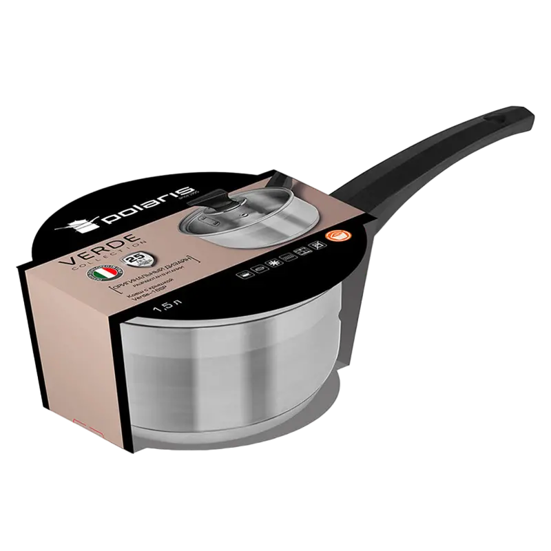 Cratița Polaris Verde-16SP, 1,5L, Argintiu