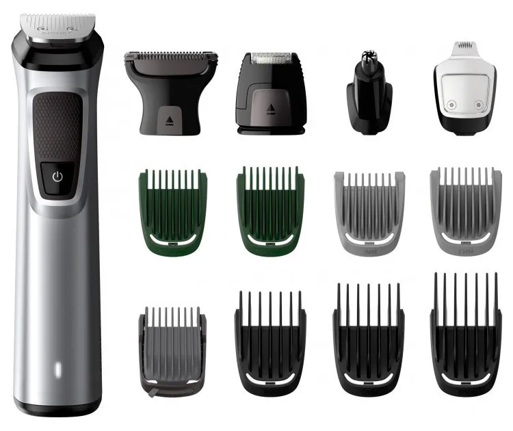 Trimmer pentru bărbați Philips Multigroom Series 7000 MG7720/15, Negru | Argintiu