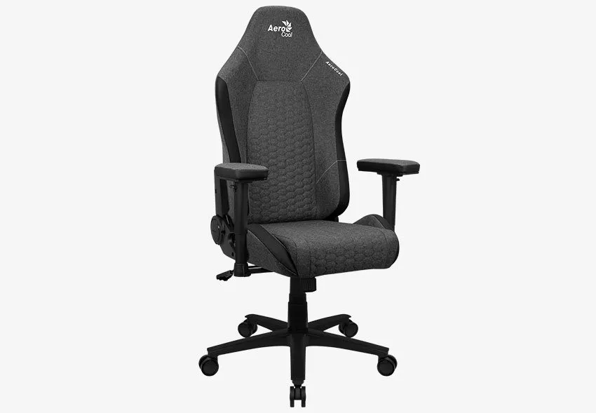 Gaming Chair AeroCool Crown AeroWeave Ash Black, User max load up to 150kg / height 170-190cm