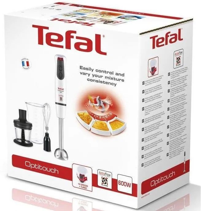 Погружной блендер Tefal Optitouch, Белый
