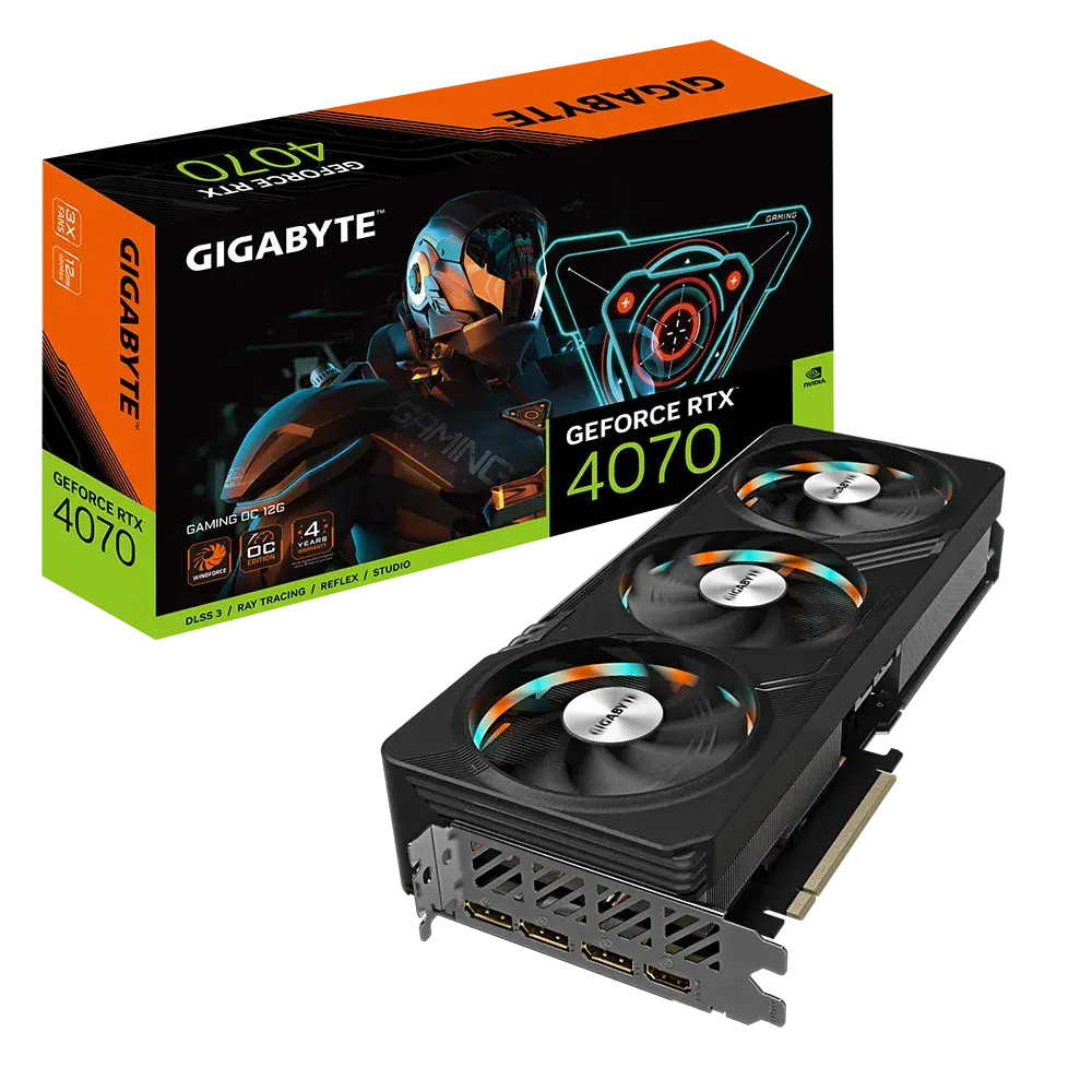 Placă Video Gigabyte GV-N4070GAMING OC-12GD, 12GB GDDR6X 192bit (GV-N4070GAMING OC-12GD)