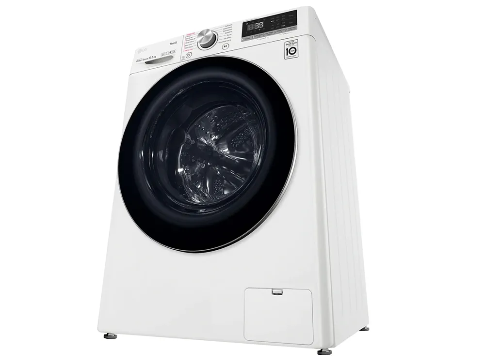Mașină de spălat LG F4WV710S2E, 10,5kg, Alb