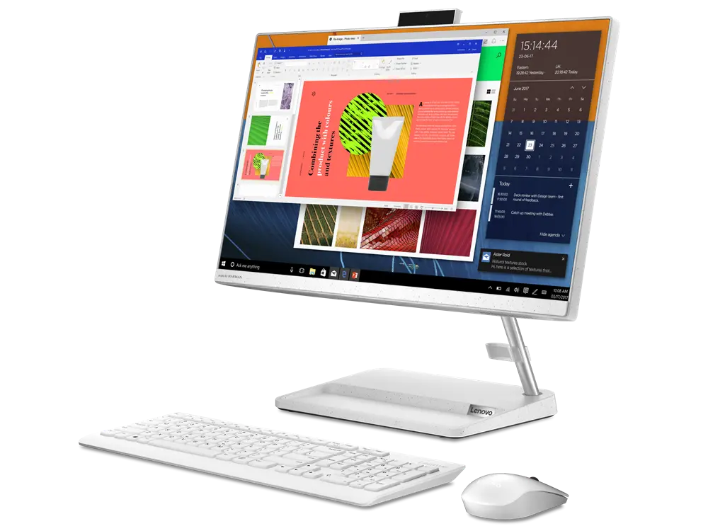 Computer All-in-One Lenovo IdeaCentre 3 22ITL6, 21,5", Intel Pentium Gold 7505, 4GB/256GB, Fără SO, Alb
