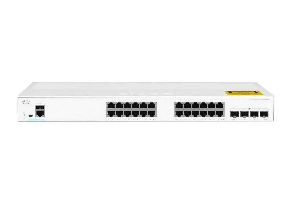 Сетевой коммутатор Cisco CBS350-24T-4G, 24x 10/100/1000 Мбит/с, 4x SFP