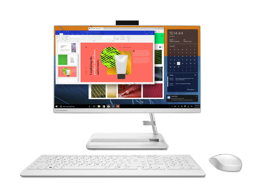 Computer All-in-One Lenovo IdeaCentre 3 22ITL6, 21,5", Intel Pentium Gold 7505, 4GB/256GB, Fără SO, Alb