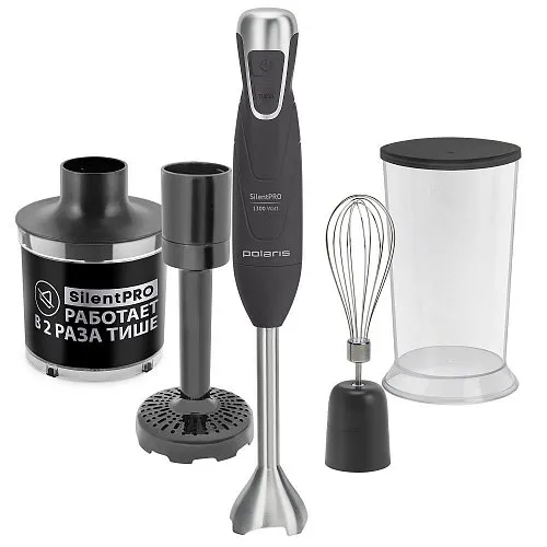 Blender de mână Polaris Silent Pro, Negru