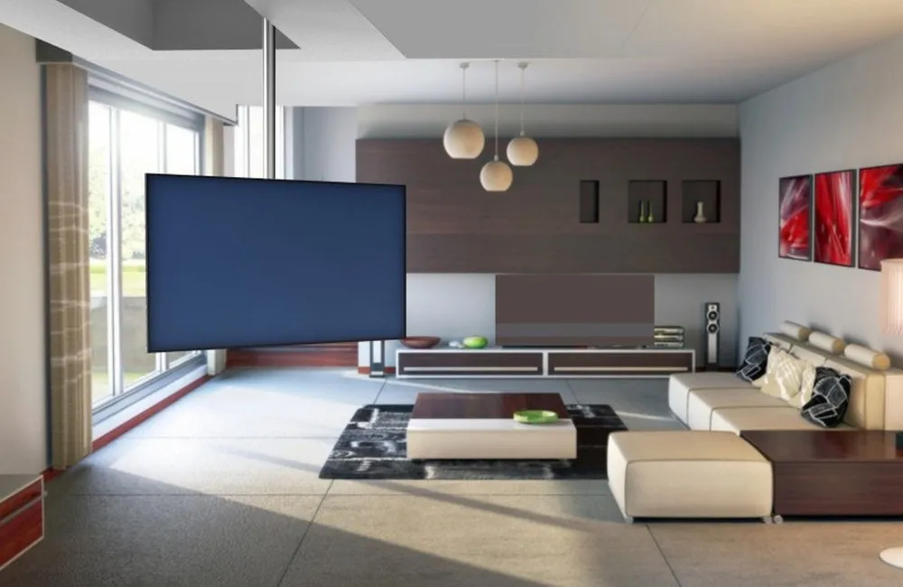 Suport pentru tavan Reflecta Pallas Extend 90, Argintiu