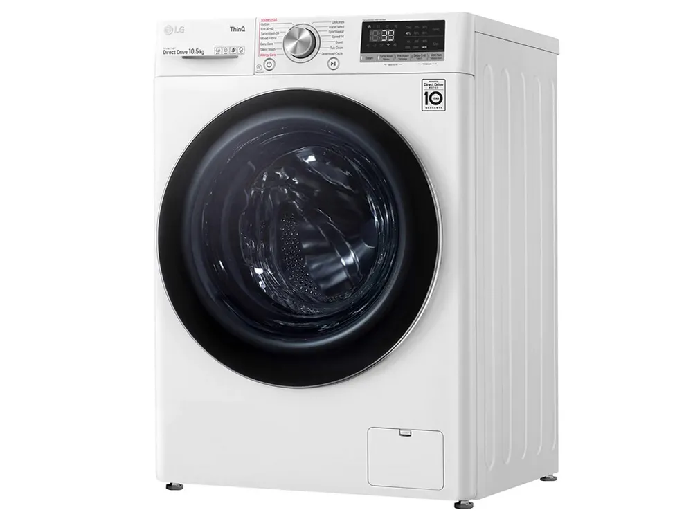Mașină de spălat LG F4WV710S2E, 10,5kg, Alb