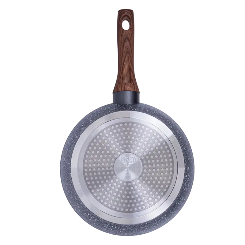 Сковорода глубокая RESTO 93053, 26см, Серый