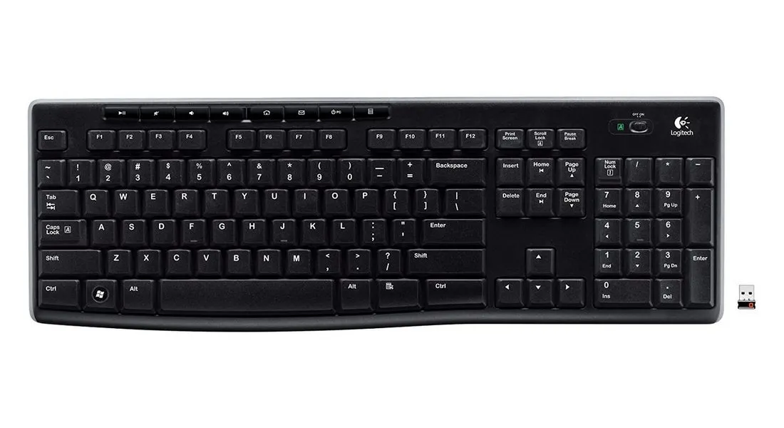 Клавиатура Logitech K270, Беспроводное, Чёрный