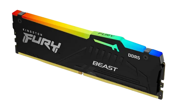 Оперативная память Kingston FURY Beast RGB, DDR5 SDRAM, 5200 МГц, 32 Гб, KF552C40BBA-32