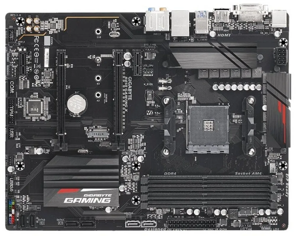 Материнская плата Gigabyte B450 GAMING X, AM4, AMD B450, ATX