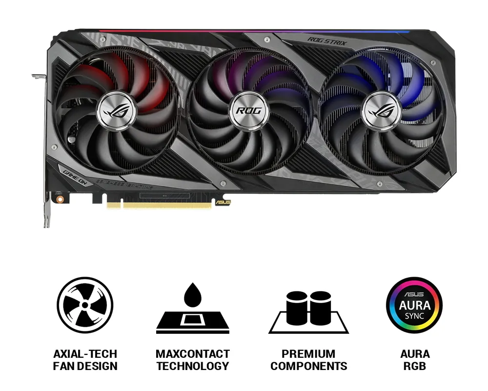 Placă Video ASUS ROG-STRIX-RTX3090-O24G-GAMING, 24GB GDDR6X 384bit