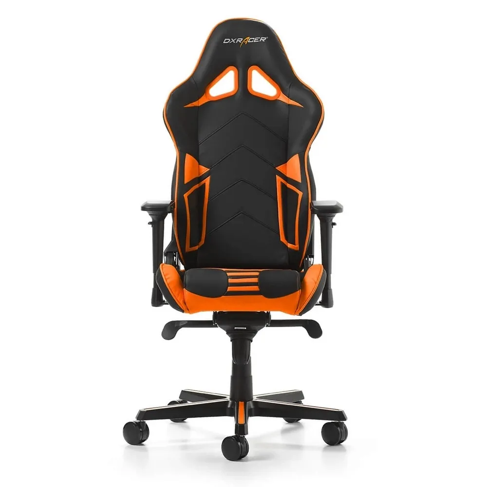 Scaun Gaming DXRacer Racing Pro, PU Piele, Negru/Portocaliu