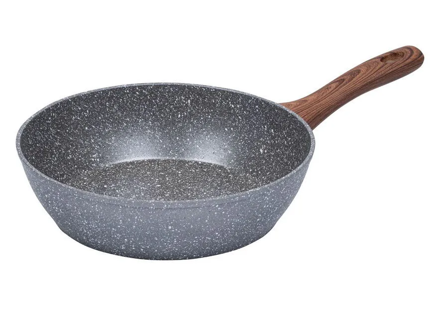 Сковорода глубокая RESTO 93053, 26см, Серый