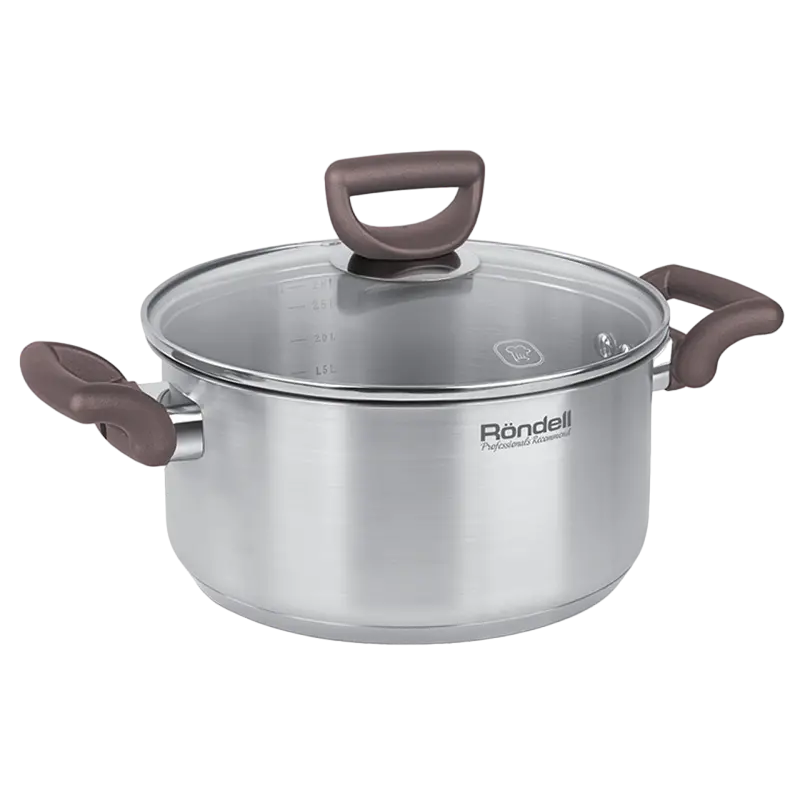 Набор кастрюль Rondell RDS-1324, 4,8л, Нержавеющая сталь