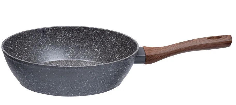 Сковорода глубокая RESTO 93053, 26см, Серый