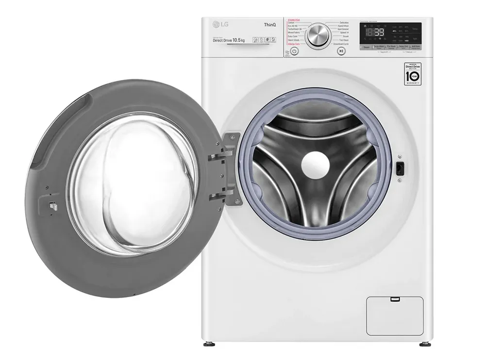 Mașină de spălat LG F4WV710S2E, 10,5kg, Alb