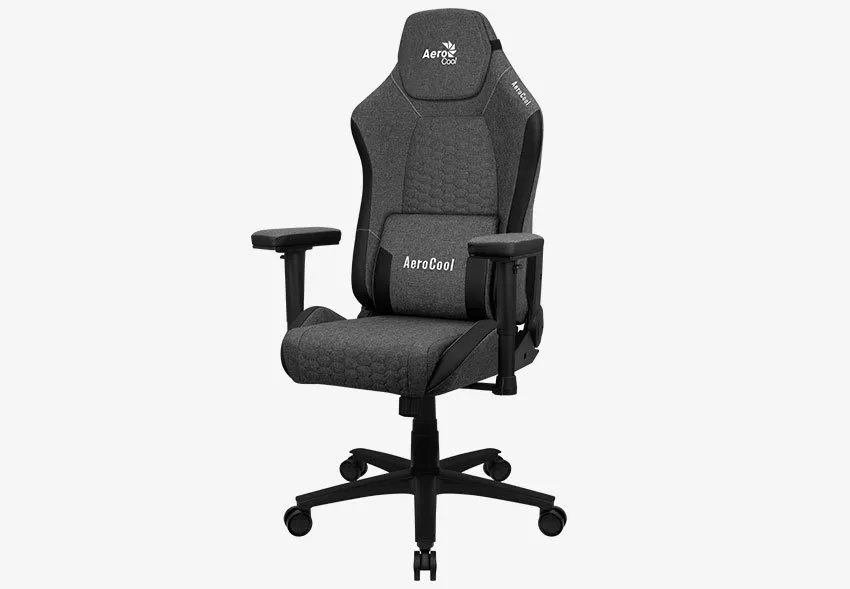 Gaming Chair AeroCool Crown AeroWeave Ash Black, User max load up to 150kg / height 170-190cm