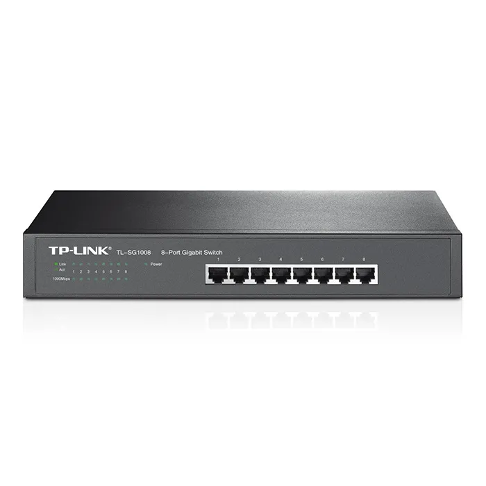 Сетевой коммутатор TP-LINK TL-SG1008, 8x 10/100/1000 Мбит/с