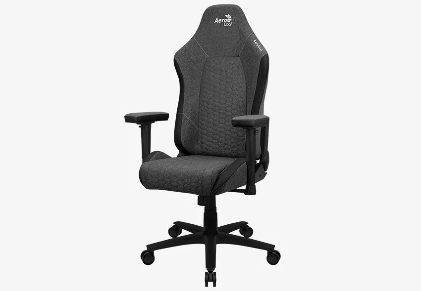 Gaming Chair AeroCool Crown AeroWeave Ash Black, User max load up to 150kg / height 170-190cm