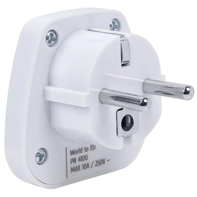Wall Charger Adapter Rivacase PS4100 W00 travel adapter World to EU, White