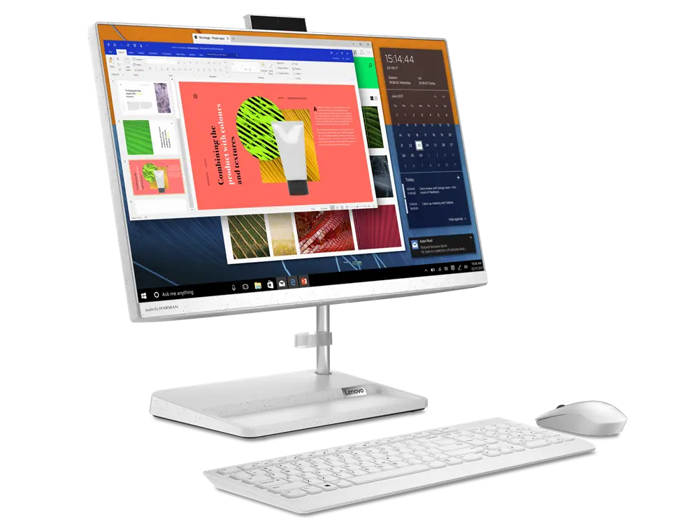 Computer All-in-One Lenovo IdeaCentre 3 22ITL6, 21,5", Intel Pentium Gold 7505, 4GB/256GB, Fără SO, Alb
