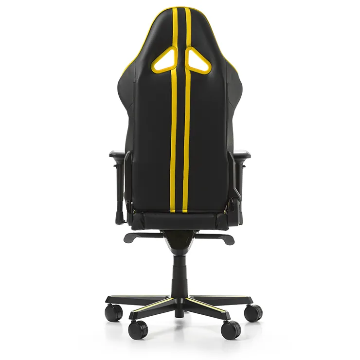 Scaun Gaming DXRacer Racing Pro, PU Piele, Negru/Galben