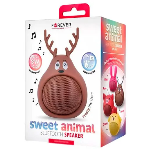 Портативная колонка Forever ABS-100, Коричневый