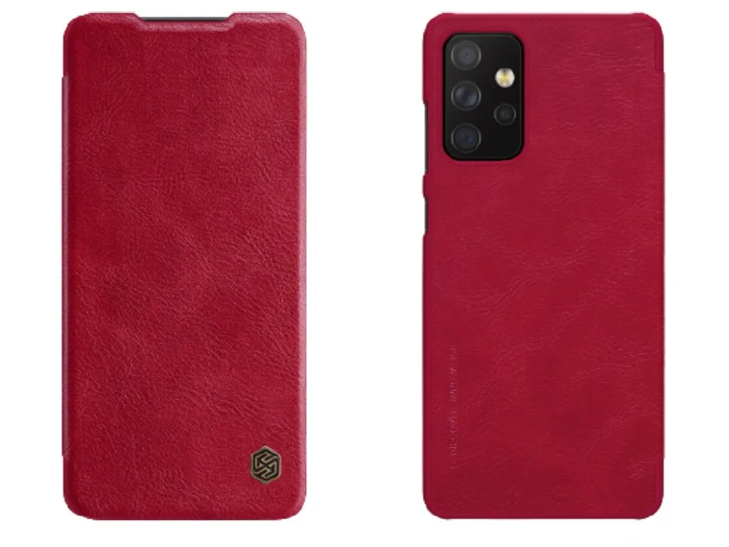 Husă tip carte Nillkin Galaxy A72 - Qin LC, Roșu