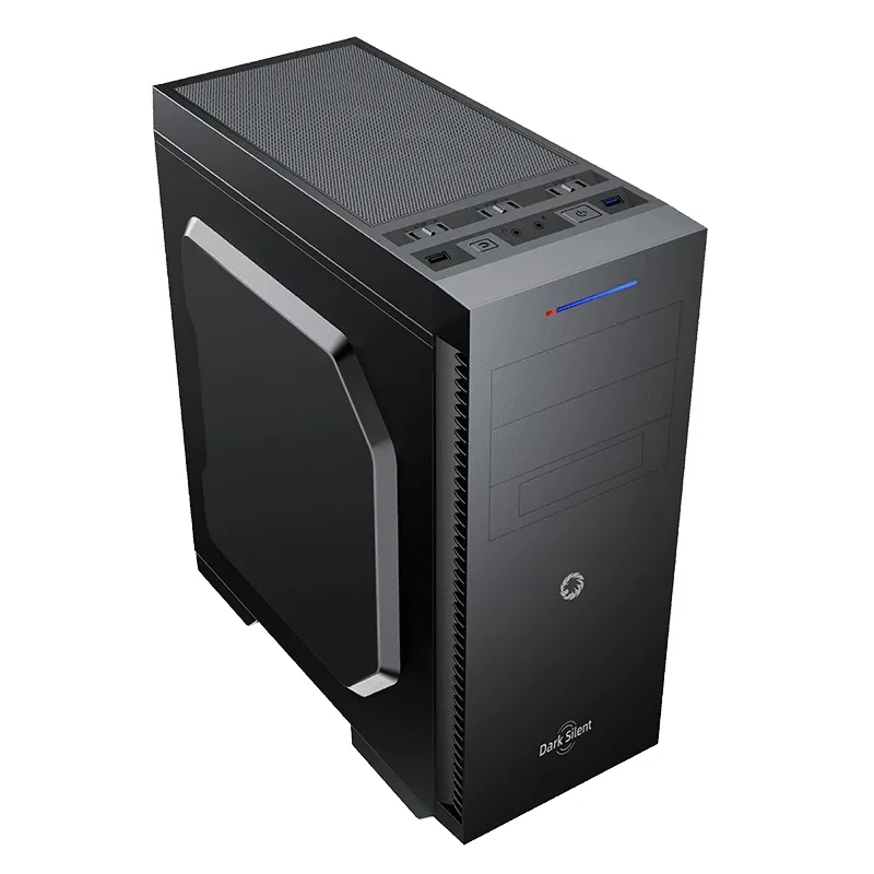 Carcasă PC Gamemax Dark Silent, Midi-Tower, ATX, Negru