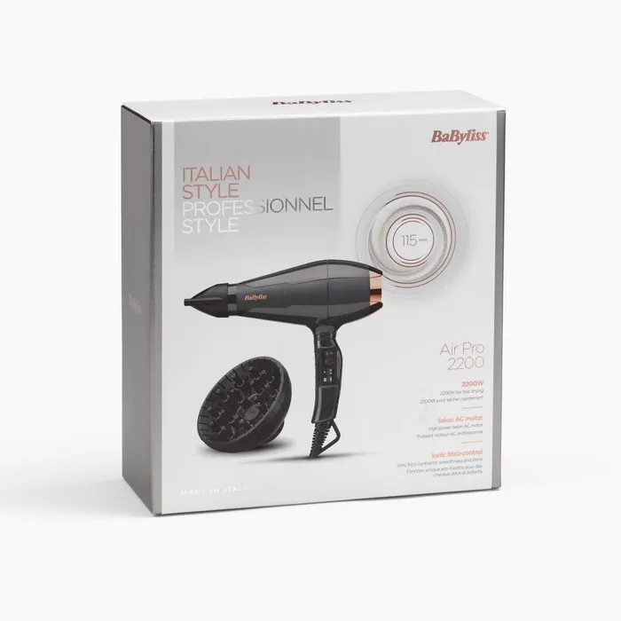 Фен BaByliss 6719DE, 2200 Вт, Чёрный