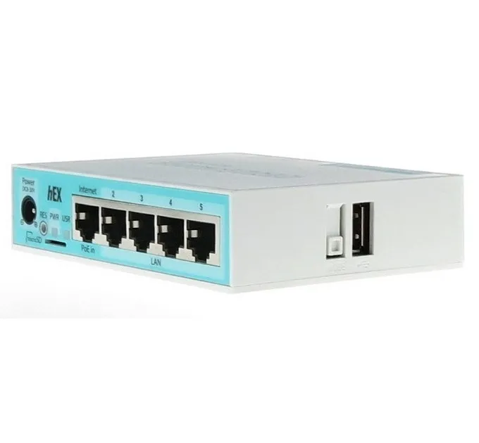 Router MikroTik hEX, Alb