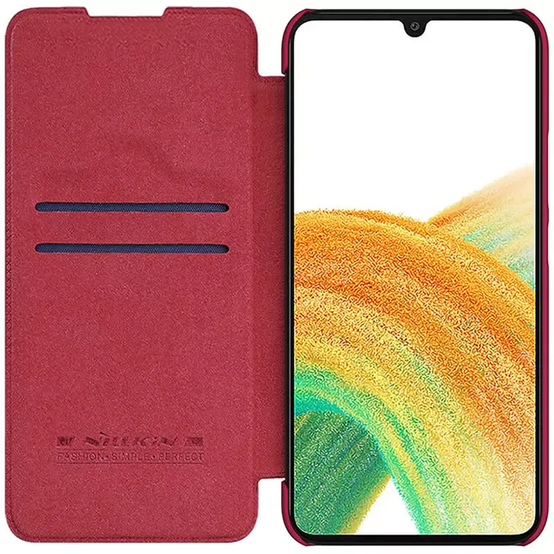 Чехол книжка Nillkin Galaxy A34 - Qin LC, Красный
