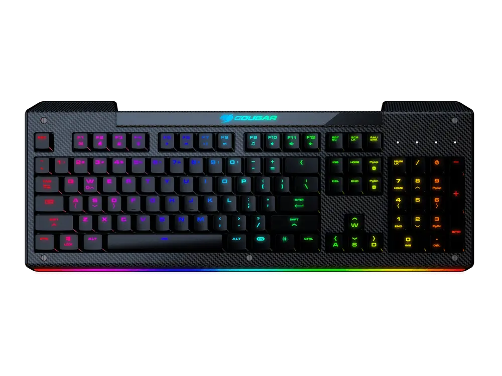 Клавиатура Cougar Aurora S, Проводное, Чёрный