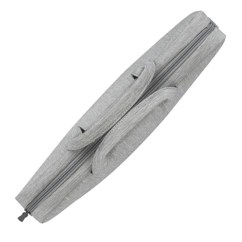 Geantă pentru Laptop RivaCase Prater, 15.6", Poliester, Gri/Albastru închis