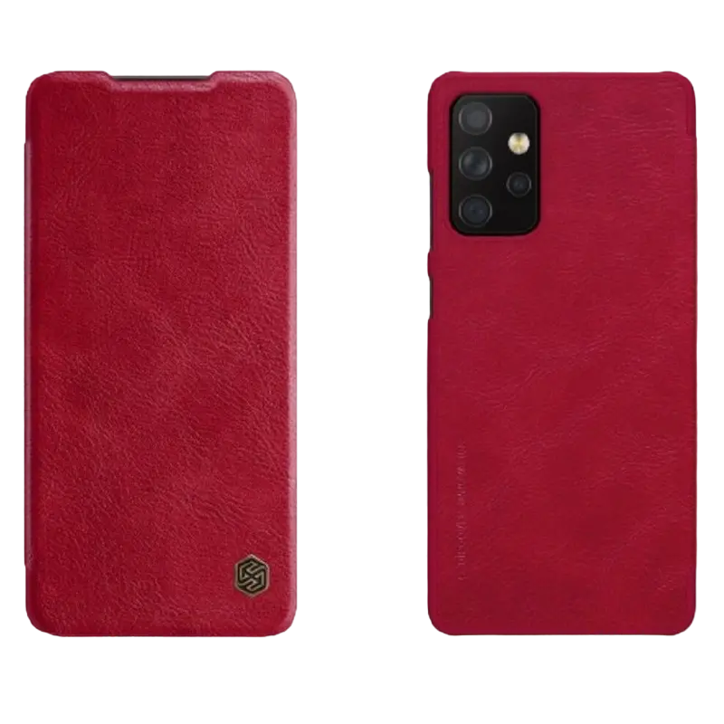Husă tip carte Nillkin Galaxy A72 - Qin LC, Roșu