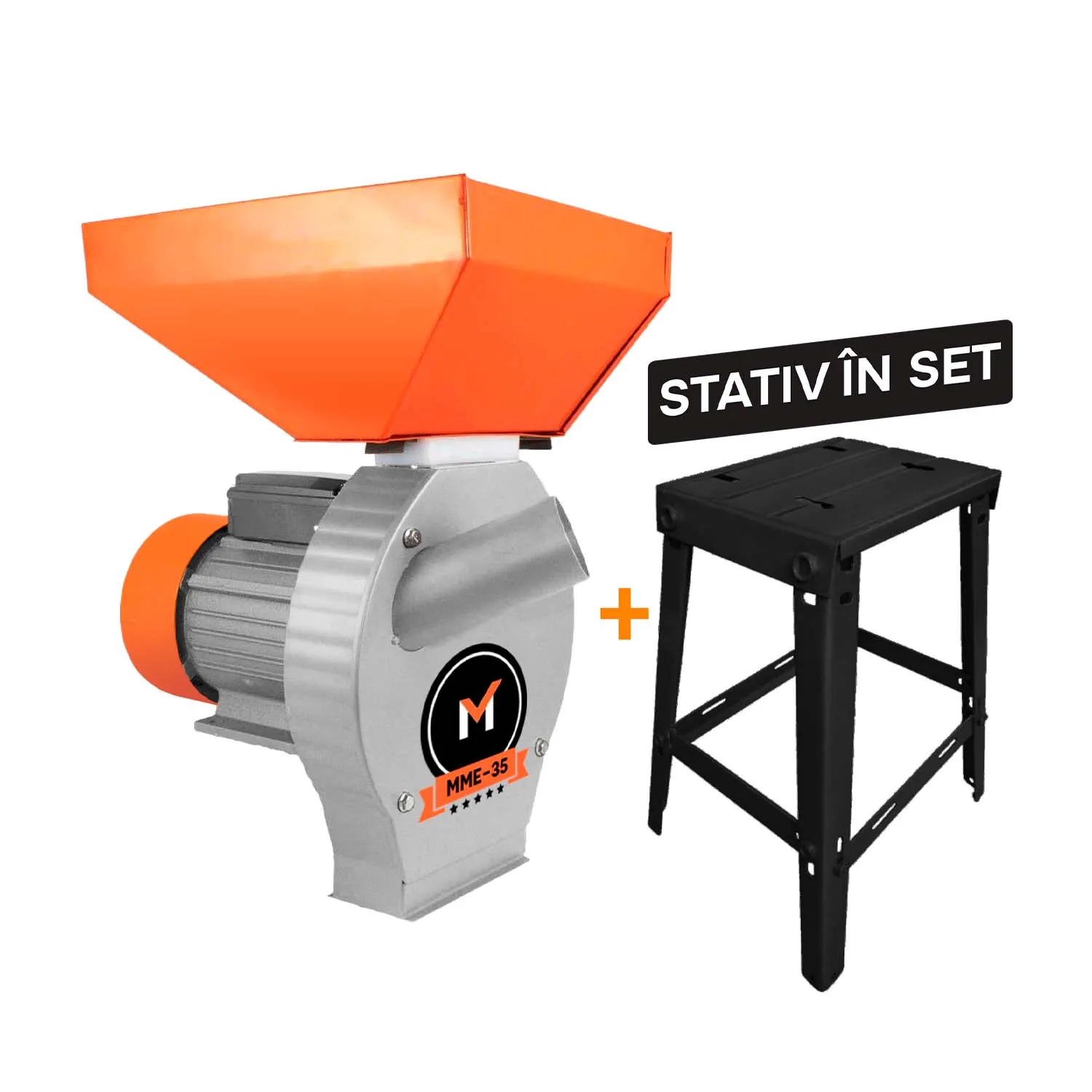 Moara electrica Technoworker cu suport MME-35-S 3.5KW 