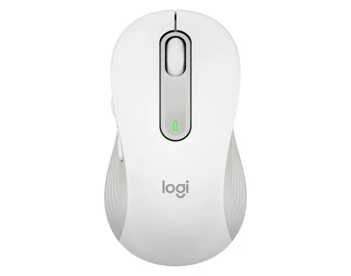 Wireless Mouse Logitech M650 L Signature, Optical, 400-4000 dpi, 5 buttons, 1xAA, 2.4GHz/BT, White