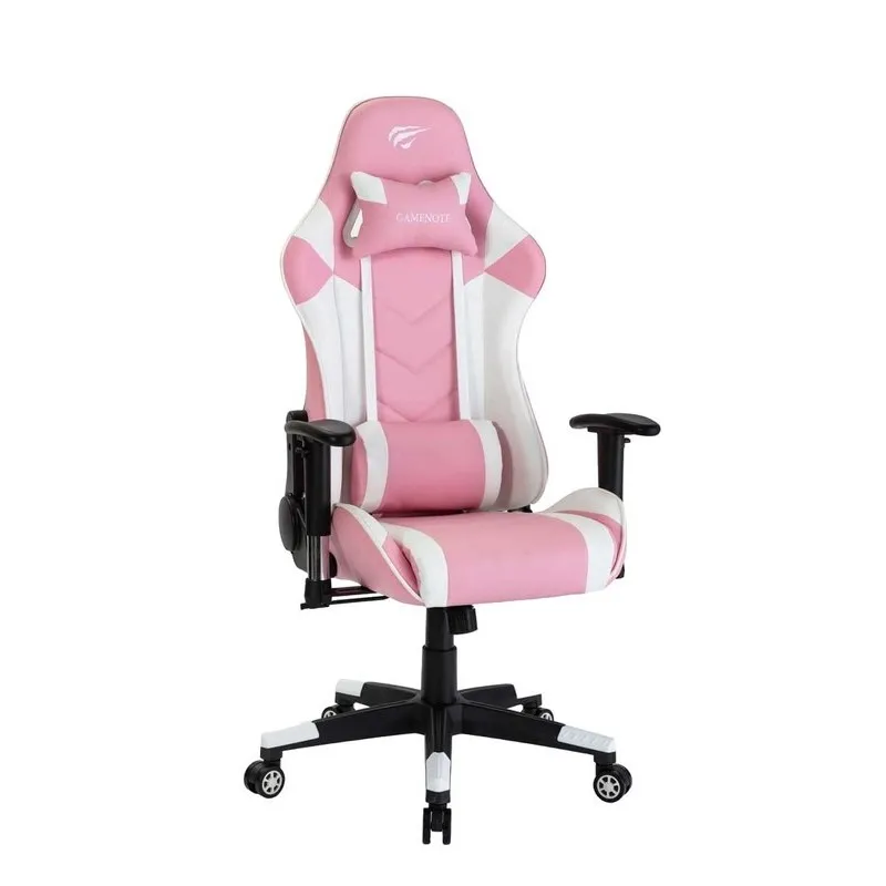 Scaun Gaming Havit GC932, PVC Piele, Roz