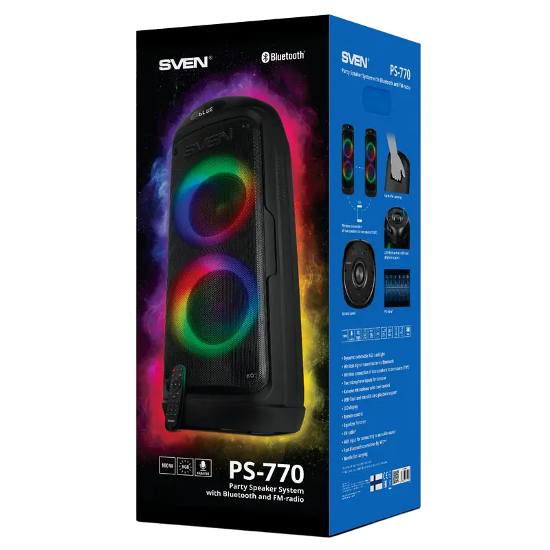 Sistem audio SVEN PS-770, Negru