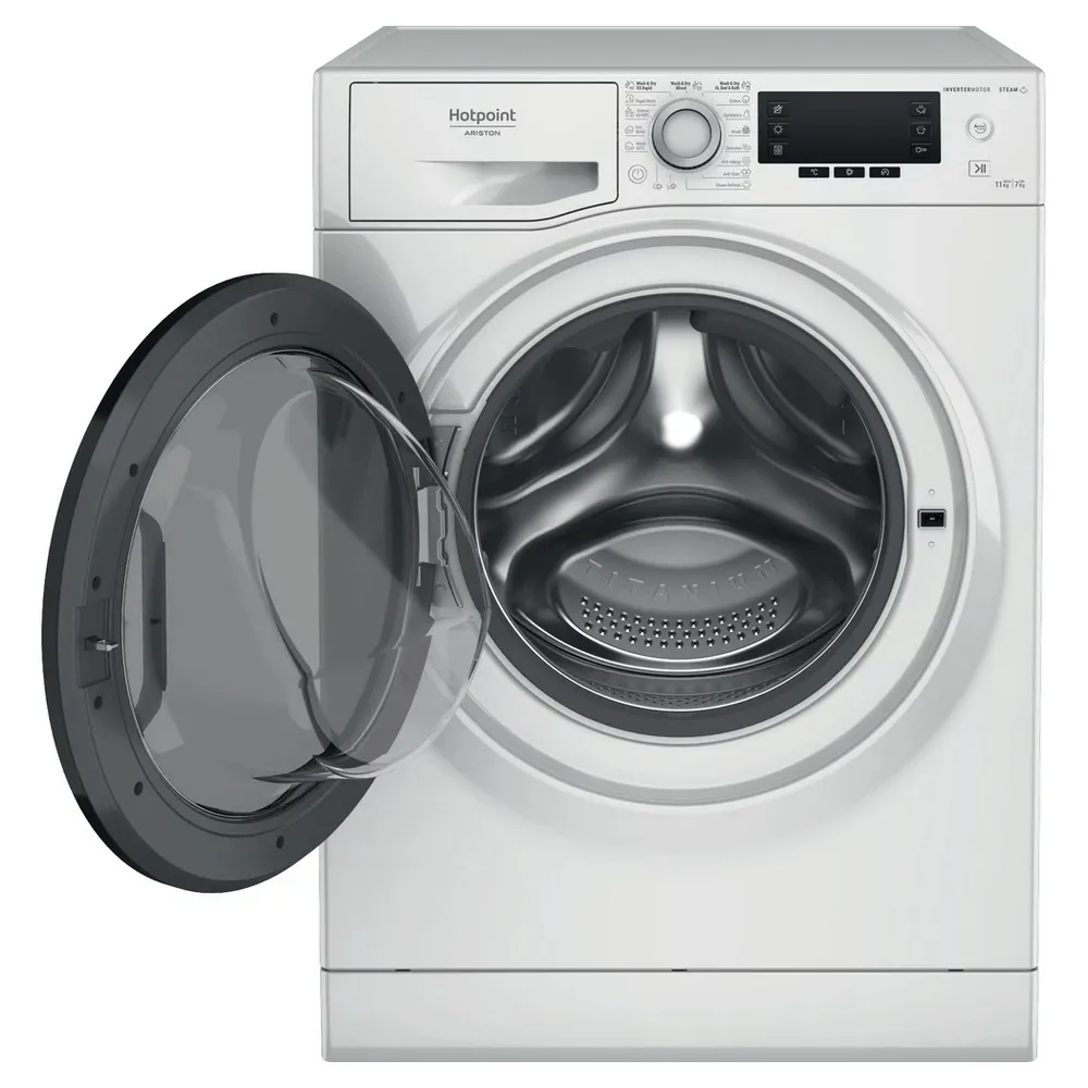 Mașină de spălat cu uscător Hotpoint-Ariston NDD 11725 DA EE, 11kg, Alb