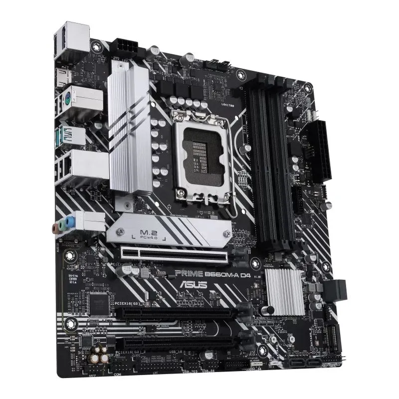 Материнская плата ASUS PRIME B660M-A D4, LGA1700, Intel B660, Micro-ATX