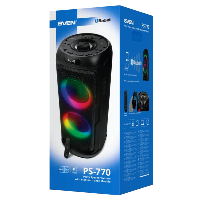 Sistem audio SVEN PS-770, Negru