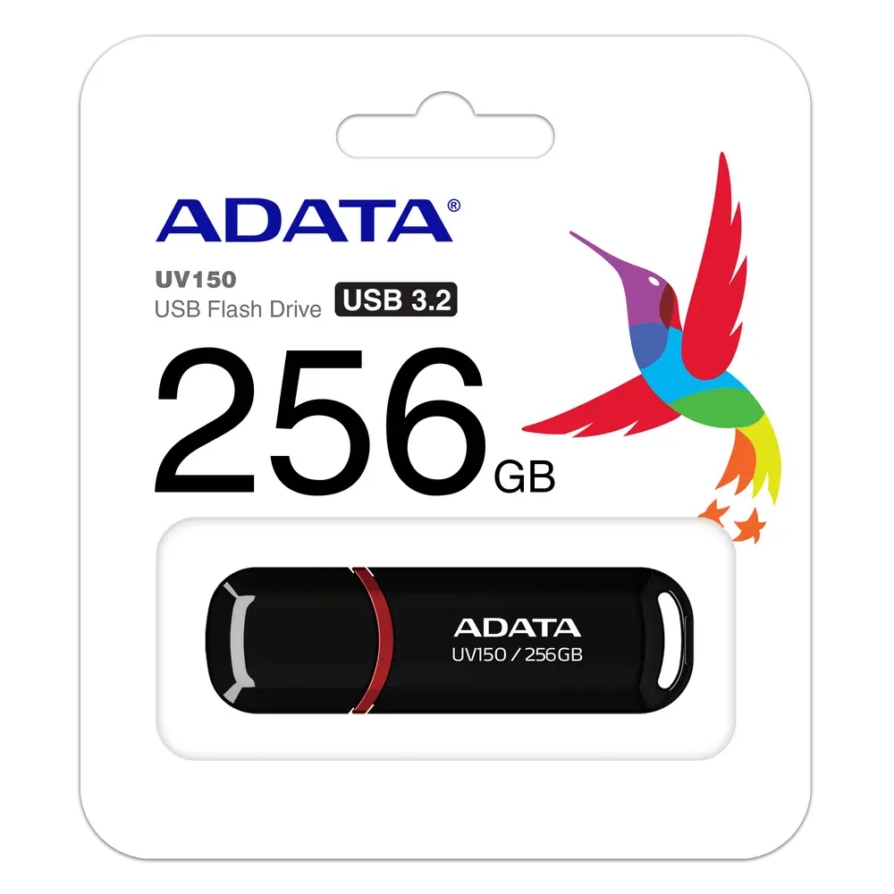 USB Flash накопитель ADATA UV150, 128Гб, Чёрный