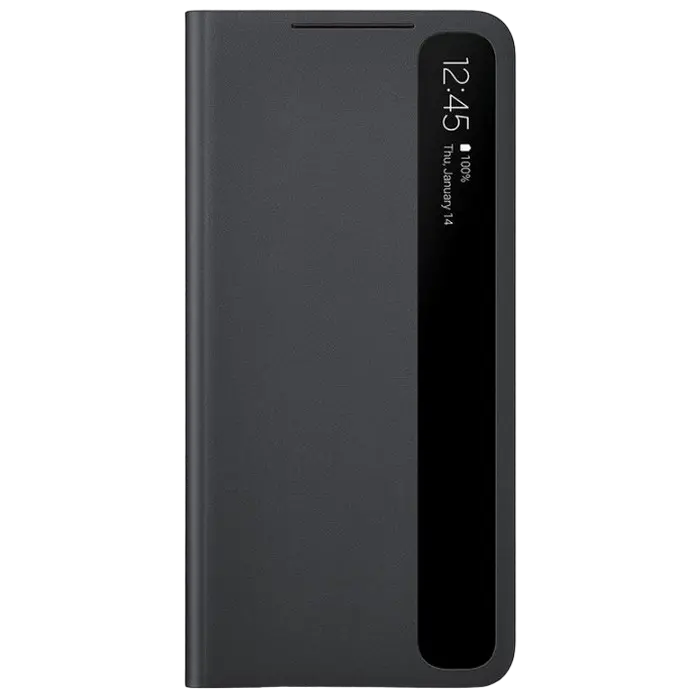 Husă tip carte Samsung Smart Clear View Cover for Galaxy S21+, Negru